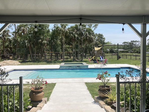 Gulf Shore Pools pool with walkway